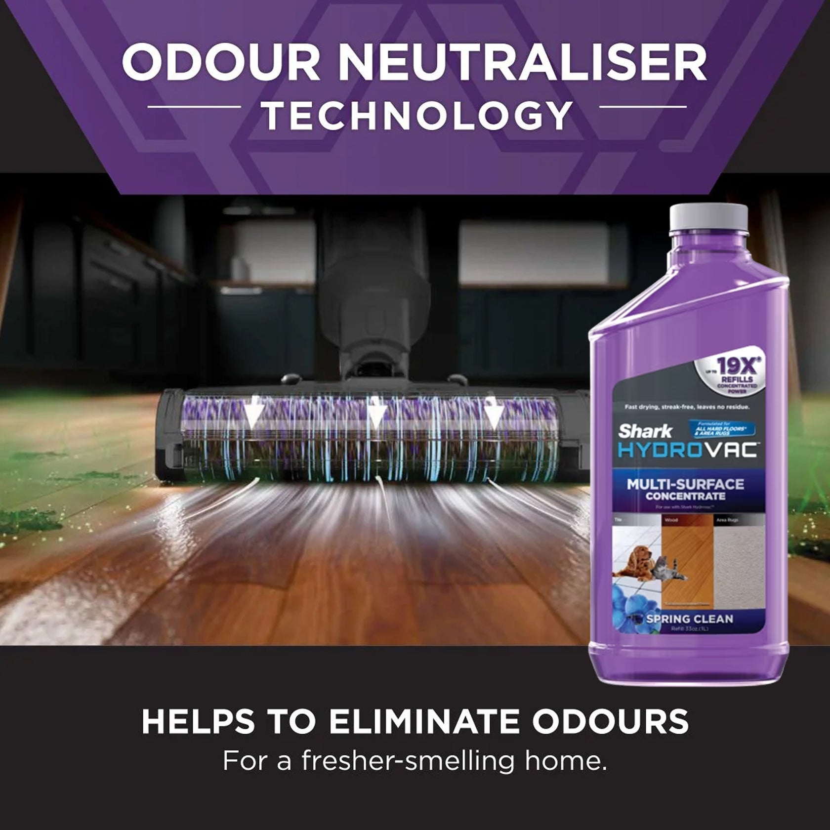 Shark HydroVac Multi-Surface Cleaner with Odor Neutralizer - 1L